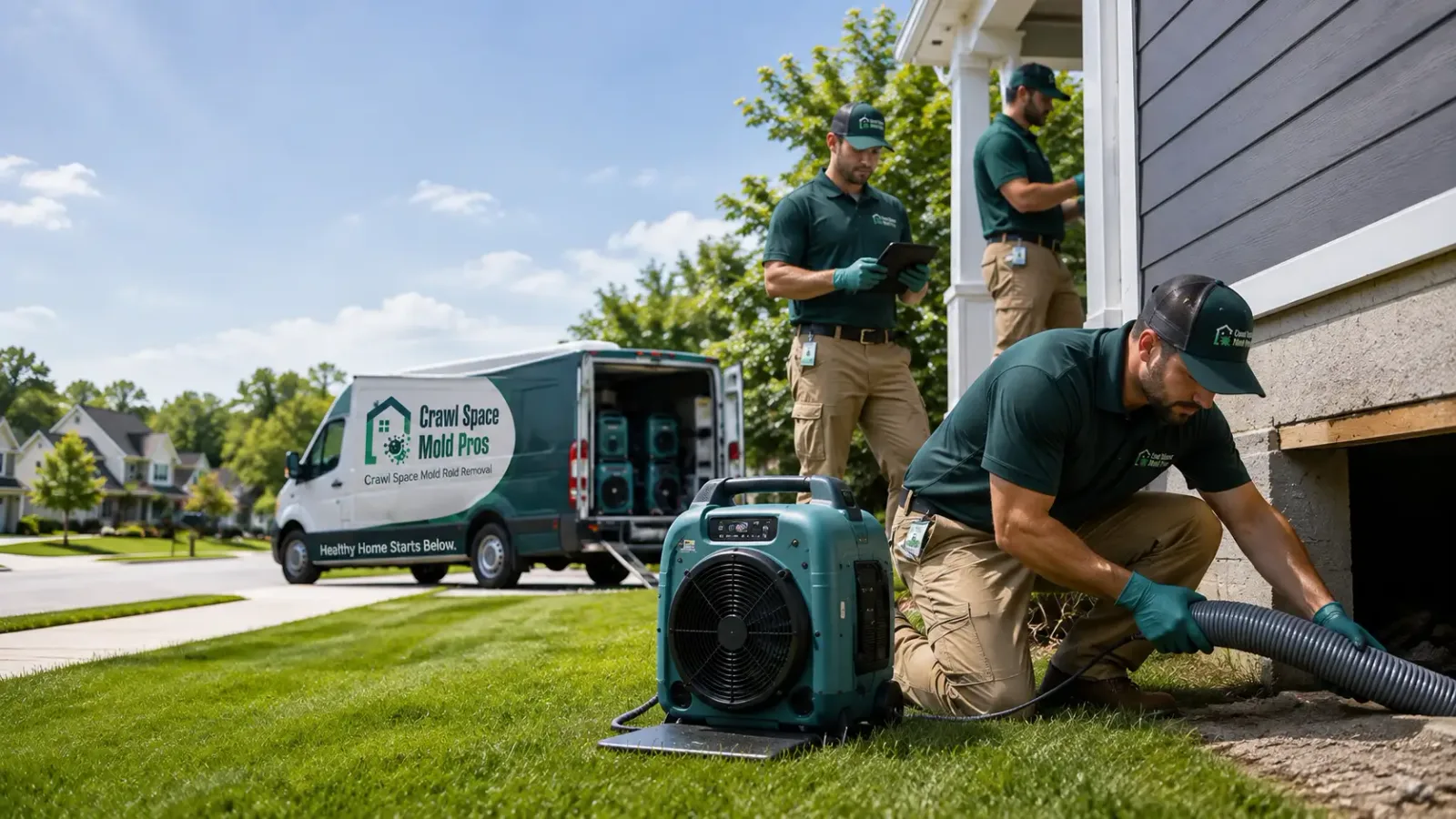 Crawl Space Mold Removal in Danube, MN